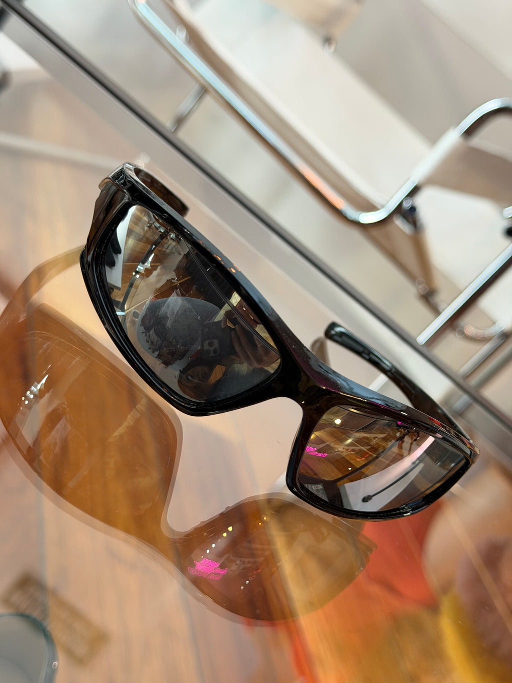 Gafas bicolor negras y café