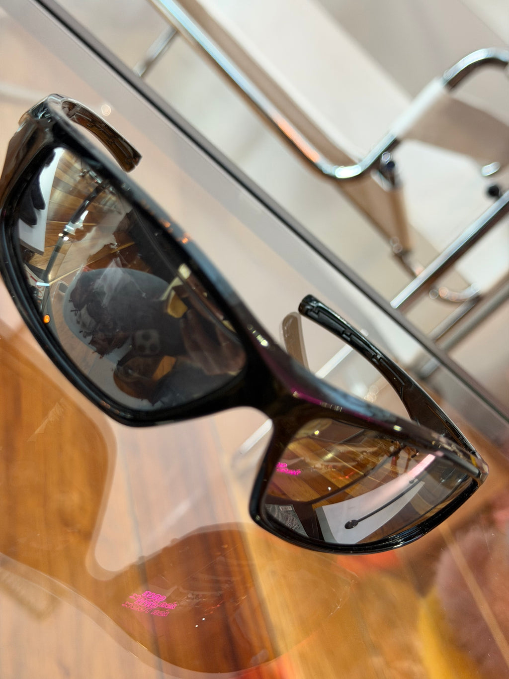 Gafas bicolor negras y café