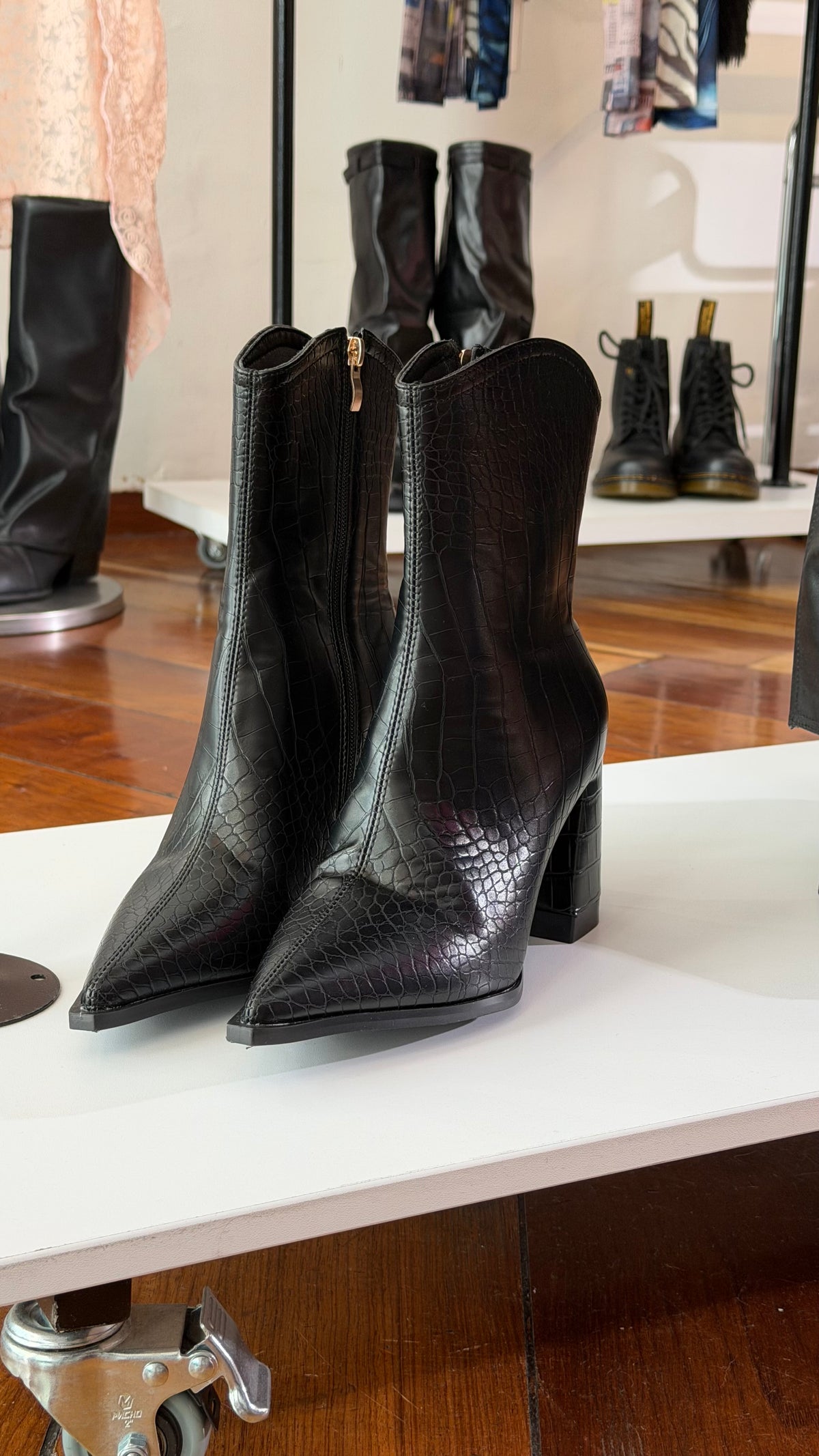 Botas efecto cuero