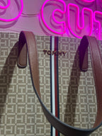 Bolso Tommy Hilfiger tote monograma beige