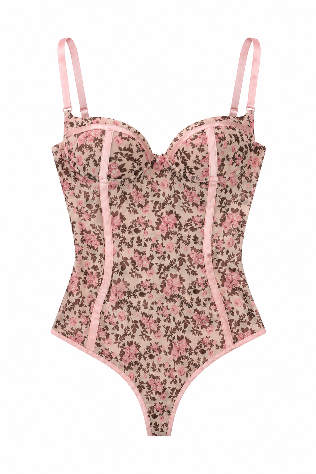 Body Rosalía floral rosa